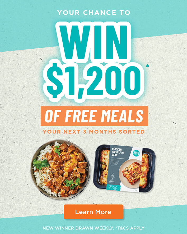 Win $1,200 of free meals competition banner