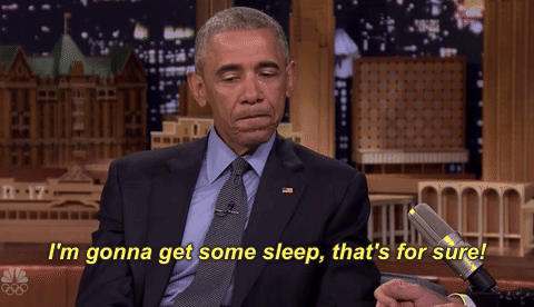 obama sleeps